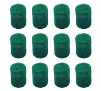 kowaku 12 Piezas Almohadillas de Fieltro para Saxofón Columnas de Repuesto para Instrumentos Musicales Que Ayudan Al Posicionamiento de Llaves Adecuado para, Verde
