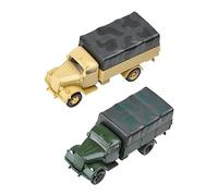 kowaku 2 Piezas 4D 1/72 Kits de Modelos de vehículos DIY Montar Kits de Modelos de construcción Rompecabezas en Miniatura para Recuerdo Adultos Fiesta, camión