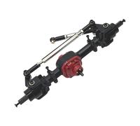 kowaku 2 Piezas Eje Delantero Trasero RC Carcasa Aleación Zinc Actualización Montaje Sencillo Suministros Reemplazo Adecuado para Regalo Reparación Decoració, Frente Negro