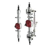 kowaku 2 Piezas Eje Delantero Trasero RC Carcasa Aleación Zinc Actualización Montaje Sencillo Suministros Reemplazo Adecuado para Regalo Reparación Decoració, Delantero Trasero Plateado