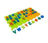 kowaku 2 Piezas Tapete Espuma con Letras y Cifras Educativo Alfombra Rompecabezas Espuma Táctil Tapete con Letras para Habitación Infantil