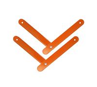 kowaku 2 Piezas Varilla Refuerzo Escalera Kit Conector Fijo Metal Accesorios Aluminio Mejora La Adecuada para Escalera Módulo Extensible Ho, Naranja
