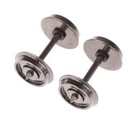 kowaku 2 Ruedas de Metal para Tren de Juguete, Accesorio para Tren de Juguete, Escala 1/87.