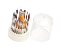 kowaku 24 Piezas Herramientas de Engaste de Joyería Juego de Graneteadores Kit para Engastar Piedras de Precisión Y Accesorios de Grabado de Acero Ade, Claro, Individual
