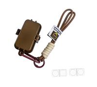 kowaku 5 Piezas Porta Tiza de Billar Estuche para Tiza con Espumas de Diferentes Formas Caja de Almacenamiento Colgante Portátil para Equipos en Salas de Jue, MarrÓn