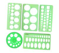 kowaku 5 Plantillas de Dibujos Geométricos Y Reglas de Medición para La Escuela de Dibujo.