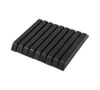 kowaku 52 Piezas de Cubiertas para Teclas de Piano, Piezas de Repuesto, Accesorio de Mantenimiento, Tapa de Tecla para Una Instalación Sencilla, Adecuada Par, Negro Brillante