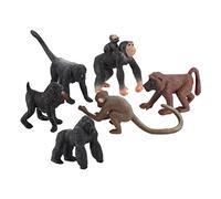 kowaku 6 Piezas de Figuras de Chimpancés de Simulación para Decorar Pasteles, Juego de Juego
