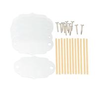 kowaku 6 Piezas Etiquetas para Cestas Etiquetas Organizadoras para Botes Acrílicas Removibles para Cubos de Tela Escriturables Aptas para Despensa Oficina Au, Style D