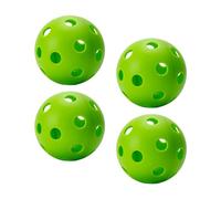 kowaku 6 Piezas Pelota Pickleball Interior 26 Orificios Máquina Torneo Precisión TPE Hueca Resistente para Adultos Apta para Práctica Accesorios, Verde 4 Piezas
