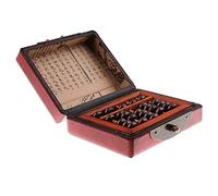 kowaku Abaco Vintage Madera Calculadora China Coleccionable Antiguo Caja Artesanía Aritmética para Niños Adultos 10x8x3.5cm
