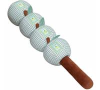 kowaku Almohada Larga Cuerpo Cojín Amortiguador Respaldo Almohadón Lateral para Dormir con Secciones de Fruta Ajustables Relleno Elástico Que Abrazar, Verde, 130CM