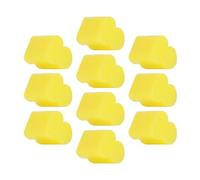 kowaku Almohadillas de silicona para cuernos Altos, repuestos, herramientas de amortiguación, herramienta de práctica para bombardino de latón, 10 Uds, 3.5 mm amarillo