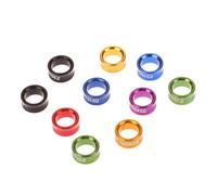 kowaku Anillos para Patas de Aves Anillo Banda Identificador Marcador Números y Letras Permanentes Aleación de Aluminio Ligera y Sólida Bordes Pulidos, 6MM
