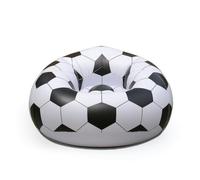 kowaku Asiento Inflable con Forma Pelota Cómodo Sofá Hinchable Ligero Sillón Inflable para Jóvenes, rraza, Negro, Sofá De Fútbol Inflable