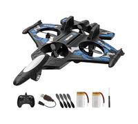 kowaku Avión de Control Remoto de Espuma, Resistente a Colisiones, 4 Canales, Juguete Volador para Exteriores, Modelo de Avión RC para Niños, Azul 2RC