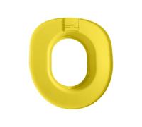 kowaku Bandeja para Arena de Gatos Asiento Entrenador de Aseo de Orificio Ampliable Encaje Universal a Inodoros Estándar PP Sólido y de Higiene Sencilla, Yellow