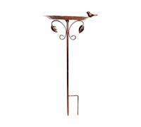 kowaku Bebedero para Aves de Hierro con Diseño Decorativo Cuenco SPA Exterior Resistente a La Intemperie Ornamental Adecuado para Jardín Patio Césped, Bronce