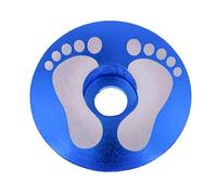 kowaku Bicicleta Tapón de Juego de Dirección Aleación de Aluminio Cubierta de Potencia Ligera Pieza Sustituta Resistente Adecuado para Aficionados, Pie Azul