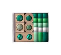 kowaku Bloques y Acrílico Transparente Juego Construcción Translúcido Educativo Bloques con Inserciones Acrílicas para Aula, Verde