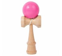 kowaku Bola de Madera Juego Clásico de Desafío Manual Concentración Entretenimiento Ligero Adecuado para Niños Familias Viajes Actividades Interiores, Rosa, Grande 120G