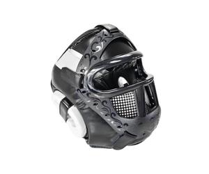 kowaku Cabezal con Rejilla Seguro Casco con Visor ble Casco Boxeo Más para Principians, Entrenamiento, Negro, M