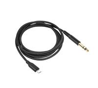 kowaku Cable de audio para guitarra Cable de audio auxiliar estéreo de 6,35 mm y 1/4 pulg. Cable de audio balanceado blindado para ecualizador de bajos y, 200cm