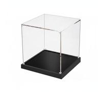 kowaku Caja Acrílica Transparente Alta Transparencia Expositor Metacrilato Colecciones Base Resistente Vitrina Expositora para , 20x40 Cm Ancho X Largo , 60 Cm Alto , Base De Alambre Estirado