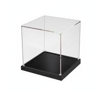 kowaku Caja Acrílica Transparente Alta Transparencia Expositor Metacrilato Colecciones Base Resistente Vitrina Expositora para , 20x40 Cm Ancho X Largo , 50 Cm Alto , Base De Alambre Estirado