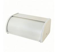 kowaku Caja Tipo Contenedor Pan Metal Caja Almacenamiento con Frente Curvo Elegante para Escritorio, Baño,
