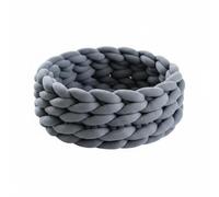 kowaku Cama Tejida Gruesa Lavable Cama de Material Acolchado Gruesa Amplio para Interior, Gris Oscuro, 55cm 1.5kg