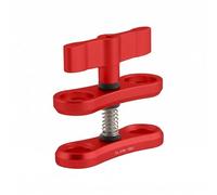 kowaku Cámara Montaje Soporte Abrazadera Mariposa Compacta Estructura Aluminio Aleación Función de Conectar Adecuado para Fotografía y Prácticas de Buceo 1pieza, Rojo