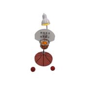 kowaku Canasta Baloncesto Escritorio con Luz Transparente Mini Baloncesto Mesa Creativo Adorno para Dormitorio, Mantén El Enfoque, Mantén La Paciencia