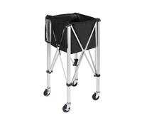 kowaku Carro de Tenis con Ruedas Portátil Carro de Pelotas Plegable Gran Capacidad Equipo Deportivo para Entrenadores
