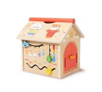 kowaku Casa Actividas con Engranajes Educativo Casa Ocupada Compacto Juguete Motricidad Fina para