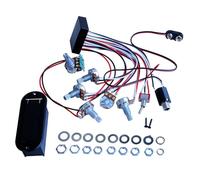 kowaku Circuito de preamplificador de bajo, accesorio de circuito de cableado de preamplificador de metal profesional activo pasivo para viajes,