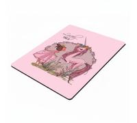 kowaku Colchoneta TPE Bordes Redondeados Colchoneta Efecto ante Borde Negro Accesorio Deportivo para Ejercicio, Suelo, Rosa, Unicornio, Niña, Cuento Encantador
