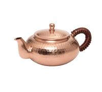 kowaku Copper Vessel Tetera de Cobre Artesanal Martillada con Mango Lateral Envolvente y Corto de Vertido Controlado Capacidad Compacta 300ml Adecuada para, Cobre Color Original, 300ml