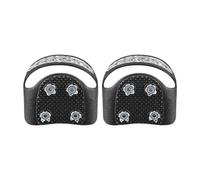 kowaku Crampones para Hielo Antideslizantes Pinzas para Zapatos Crampones de Escalada Portátiles Y Ligeros con Banda Reflectante Adecuado para Sender, M 4 Studs