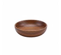 kowaku Cuenco de Madera Tazón Recipiente Vajilla Multiuso para Ensaladas Arroces y Tentempiés Acabado Pulido y Borde Redondeado Adecuado para Comidas Diarias, 15 Cm Diámetro X 4.5 Cm Altura