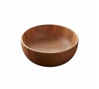 kowaku Cuenco de Madera Tazón Recipiente Vajilla Multiuso para Ensaladas Arroces y Tentempiés Acabado Pulido y Borde Redondeado Adecuado para Comidas Diarias, 16 Cm Diámetro X 7.5 Cm Altura