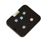 kowaku Dado Mecánico Portátil con Diseño Innovador Accesorio Antiestrés Ideal para Juegos de Mesa Y Juguete de Azar Hecho de PP Adecuado para Fiestas Reunion, Negro