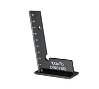 kowaku de carpintero, regla, en L para maquinista e ingeniero, 100x70mm