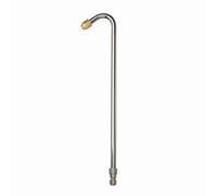 kowaku de Lavado de Autos de Alta Presión Lanza con Ángulo Curvado Punta Robusta de Latón Tubo de Acero Inoxidable Conexión, U Tipo 120° Varilla De Pulverización, 335mm De Largo