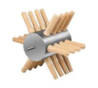 kowaku Desplumadora de Pollos Máquina para Quitar Plumas con Cuerpo de Metal Y Dedos de Goma Blandos Extraíbles Adecuada para Granjas Avícolas Procesamiento, 24 Dedos Grandes