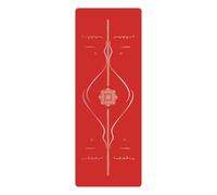 kowaku Esterilla Esterilla para Pilates Caucho Antideslizante Colchoneta Antiderrapante Tapete para Yoguis, Gimnasio, Rojo Brillante