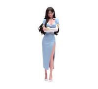 kowaku Figura a Escala 1/18, Modelo Pintado a Mano, Mujer con Vestido, Escena en Miniatura, Tren, decoración ferroviaria, Figura Coleccionable Resina