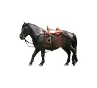 kowaku Figura de Caballo Accesorio para Figura de Acción Escala 1/12 Modelo de Caballo Coleccionable Miniatura Pintado Realista para Niños y Adultos, Negro