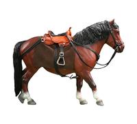 kowaku Figura de Caballo Accesorio para Figura de Acción Escala 1/12 Modelo de Caballo Coleccionable Miniatura Pintado Realista para Niños y Adultos, marrón
