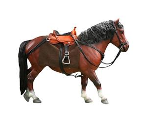 kowaku Figura de Caballo Accesorio para Figura de Acción Escala 1/12 Modelo de Caballo Coleccionable Miniatura Pintado Realista para Niños y Adultos, marrón